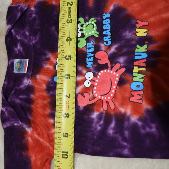 Baby Bodysuit Tee Montauk Shirt Size 12 Months Unisex Tie Dye Short Sleeve - Picture 5 of 5